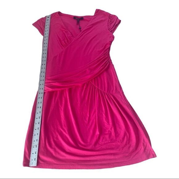 NWT BCBGMaxAzria Large Hot Pink Midi Dress - Picture 6 of 8